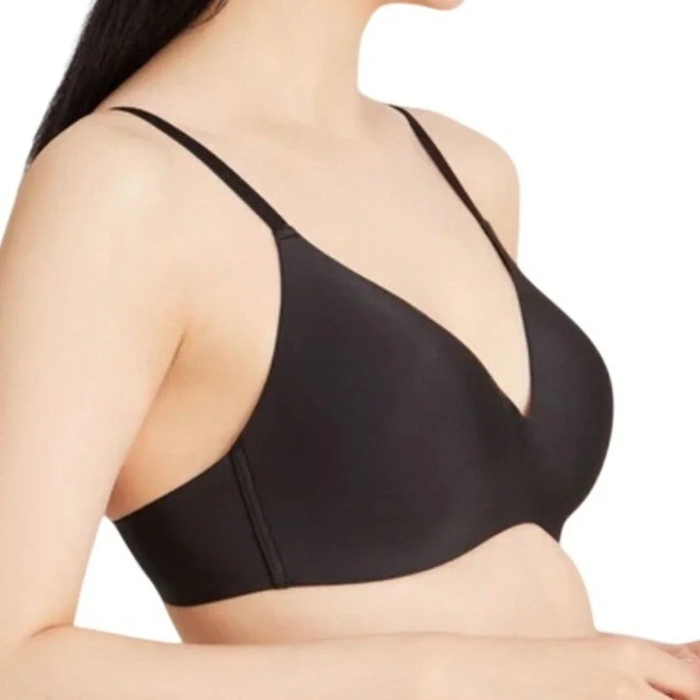 Knix Infinity Bra Womens XL Black Wireless Comfort Support Everyday Minimalist